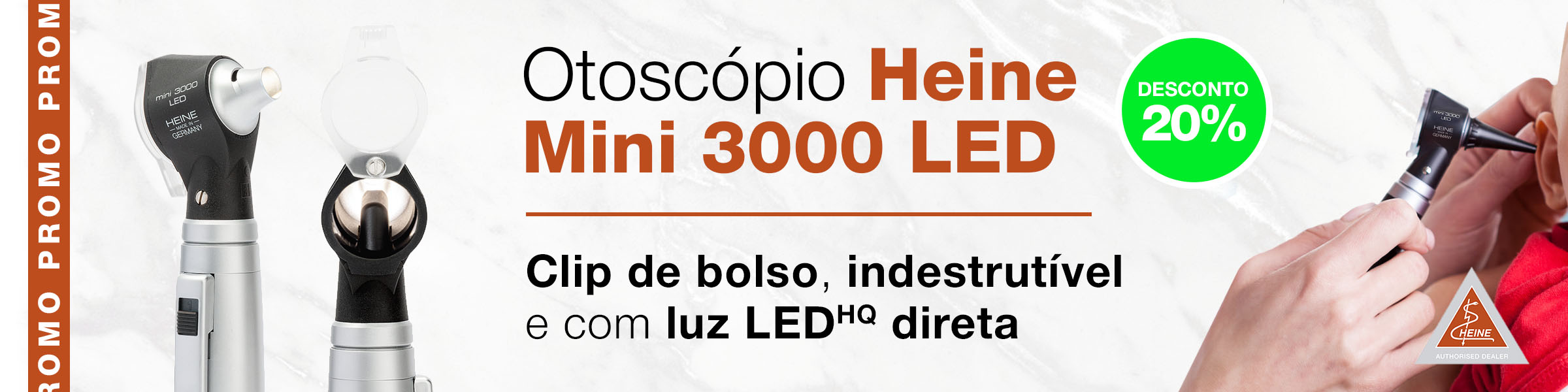 Otoscópio Heine Mini 3000 LED