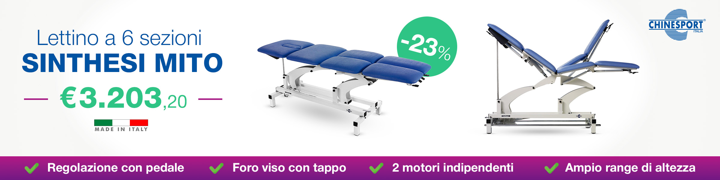 Lettino Sinthesi Mito Chinesport 110438