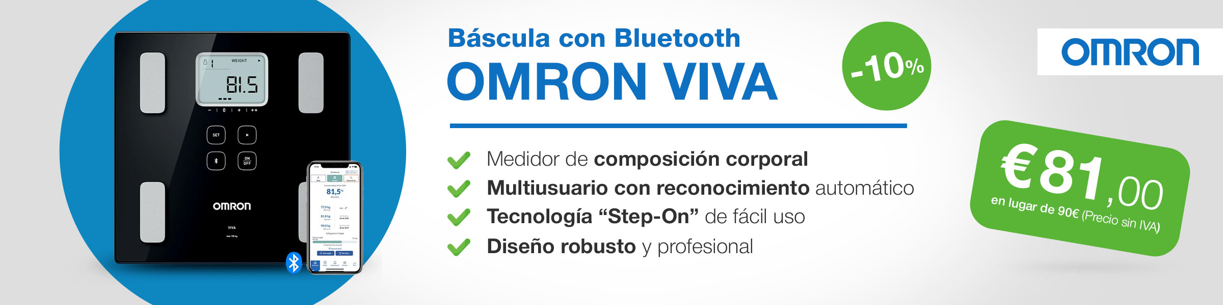 Báscula smart OMRON VIVA