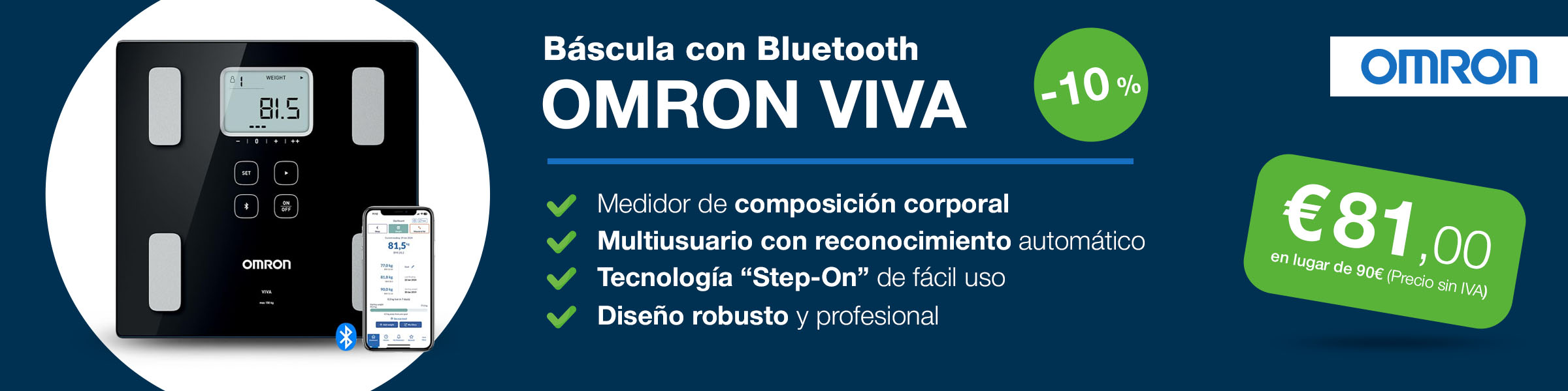 Báscula smart OMRON VIVA