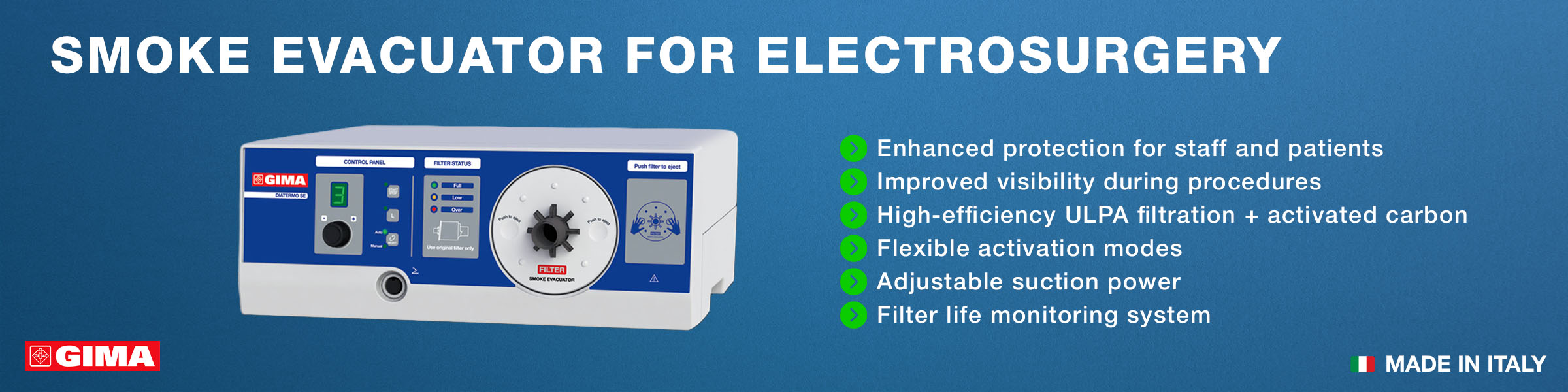 Smoke evacuator for electrosurgery