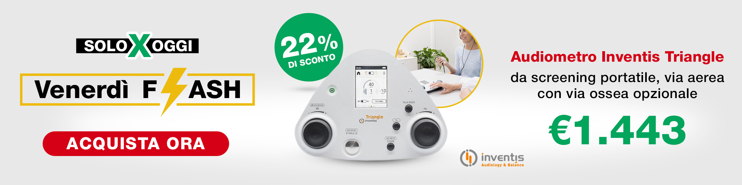 Venerdi Flash Inventis Audiometro