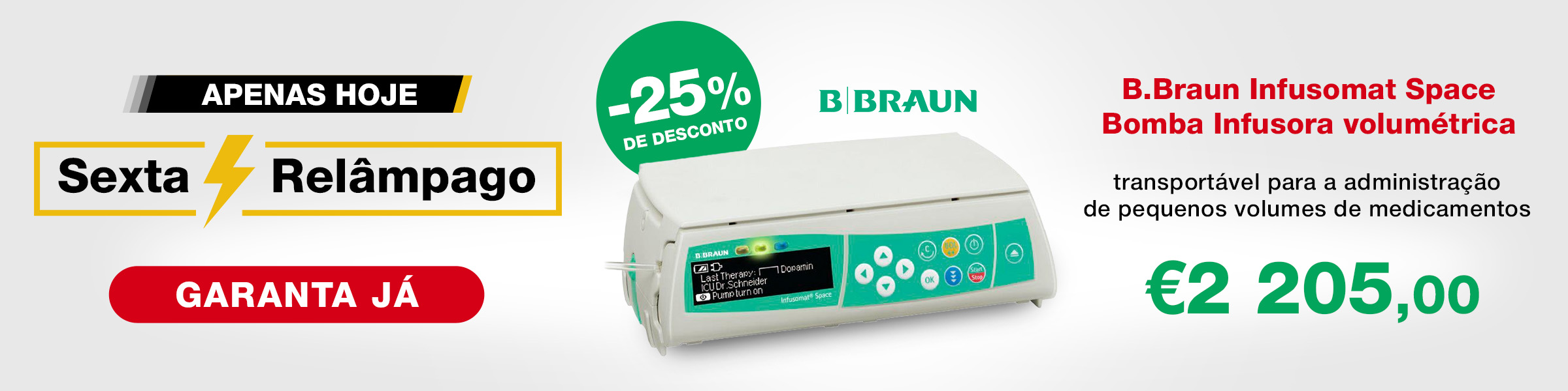 Sexta Relampago Infusomat Space promo oferta