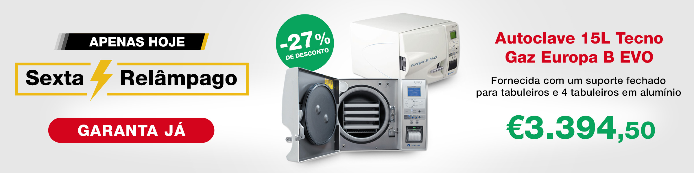 Sexta relampago Autoclave tecno gaz
