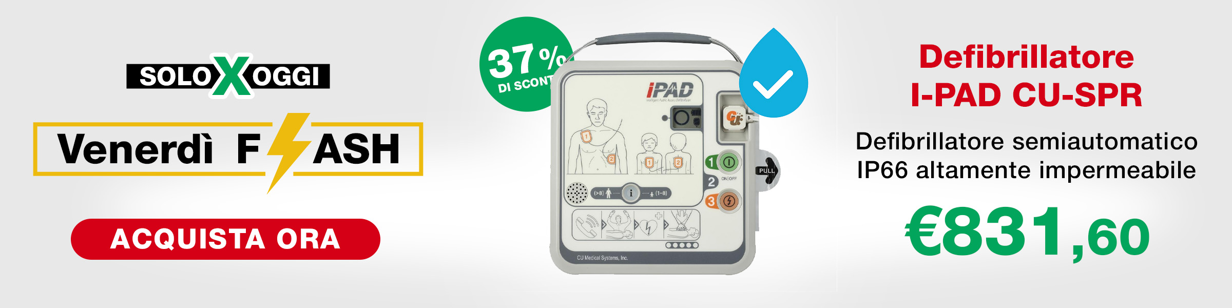 Venerdi Flash defibrillatore I-PAD CU-SPR