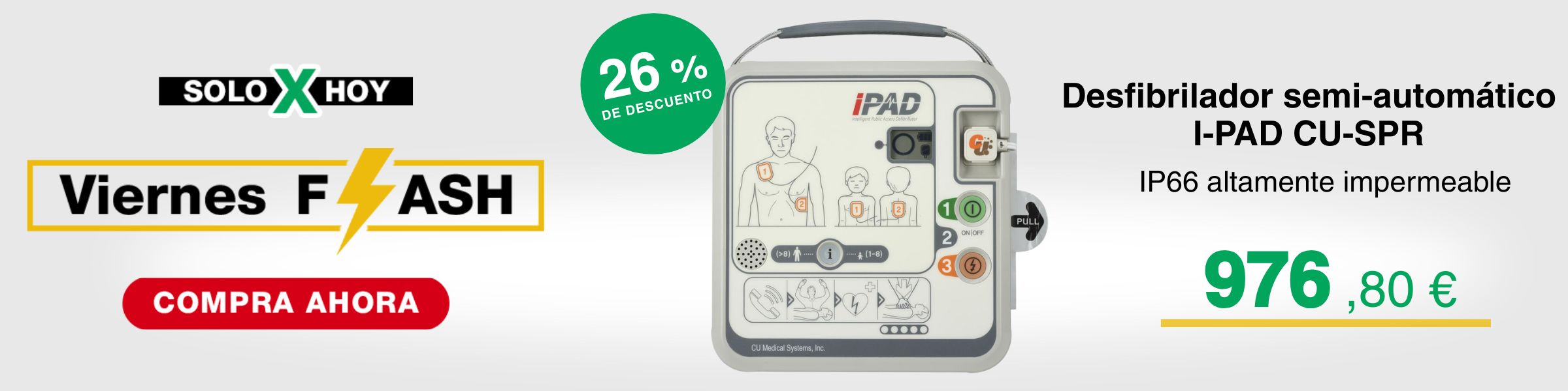 desfibrilador semi-automatico i-pad cu-spr