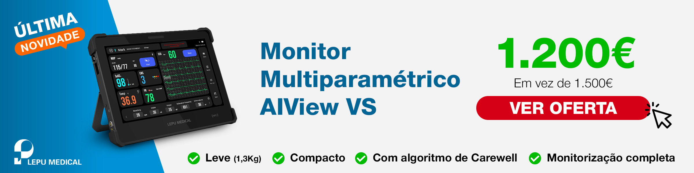 Monitor Multiparamétrico AIView VS