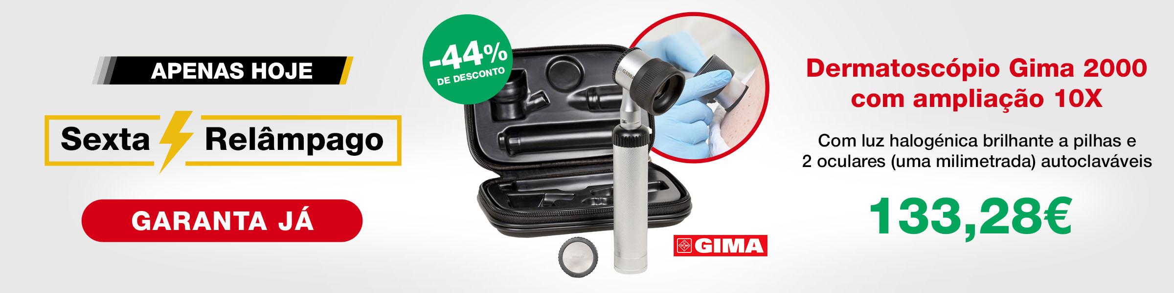 Sexta Relempago Dermatoscopio GIMA 2000