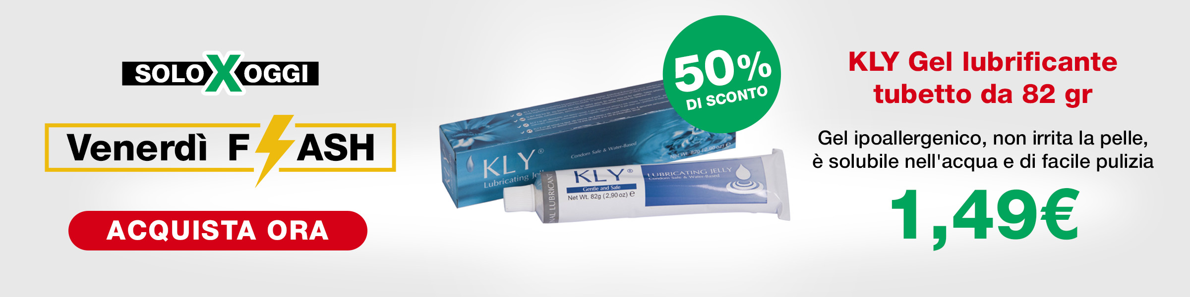 Venerdi Flash Gel Lubrificante KLY 82 gr
