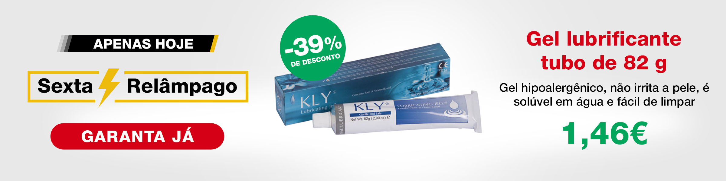 Sexta Relampago Gel lubrificante tubo de 82 g