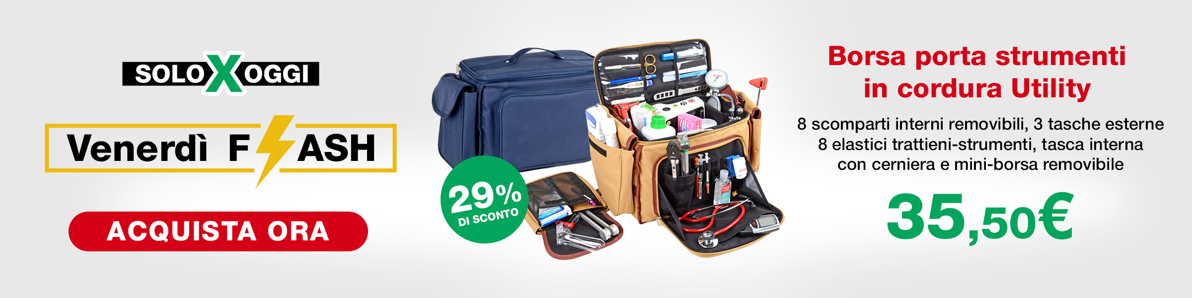 Venerdi Flash Borsa Utility vuota promo offerta speciale