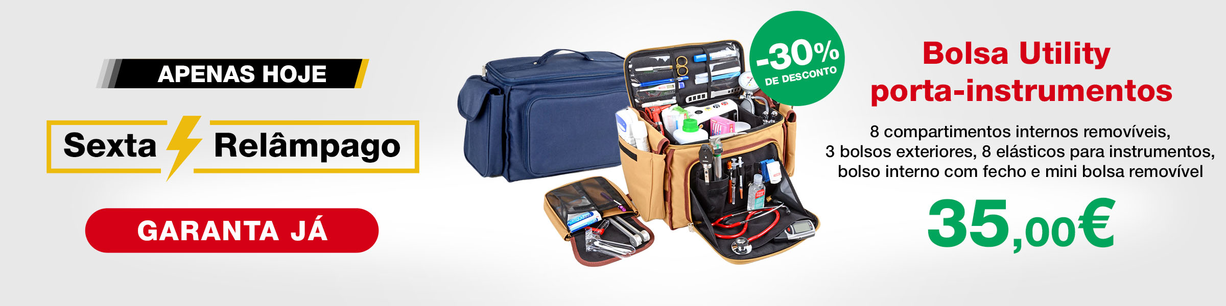 Sexta Relampago Bolsa porta-instrumentos em cordura Utility 