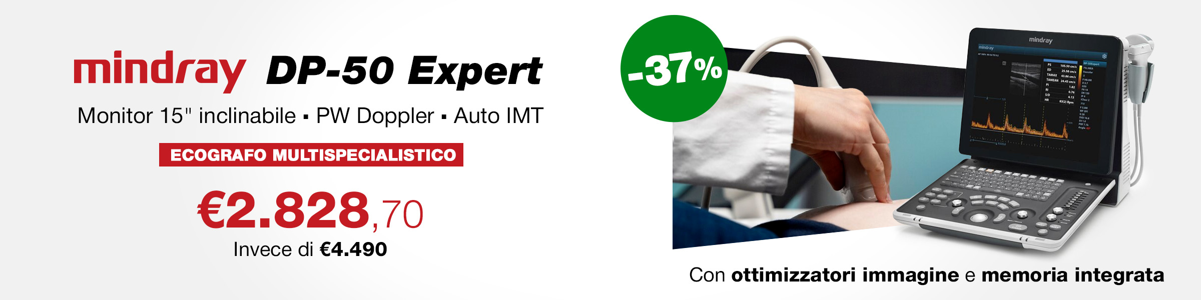 Banner Ecografo Mindray DP-50 Offerta speciale
