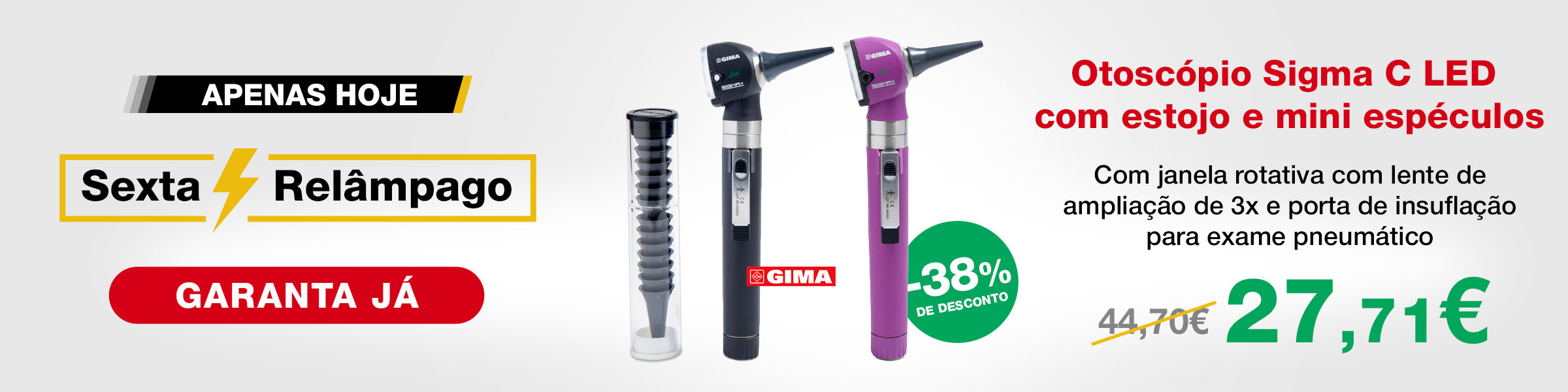 Sexta Relampago Otoscopio Sigma Led