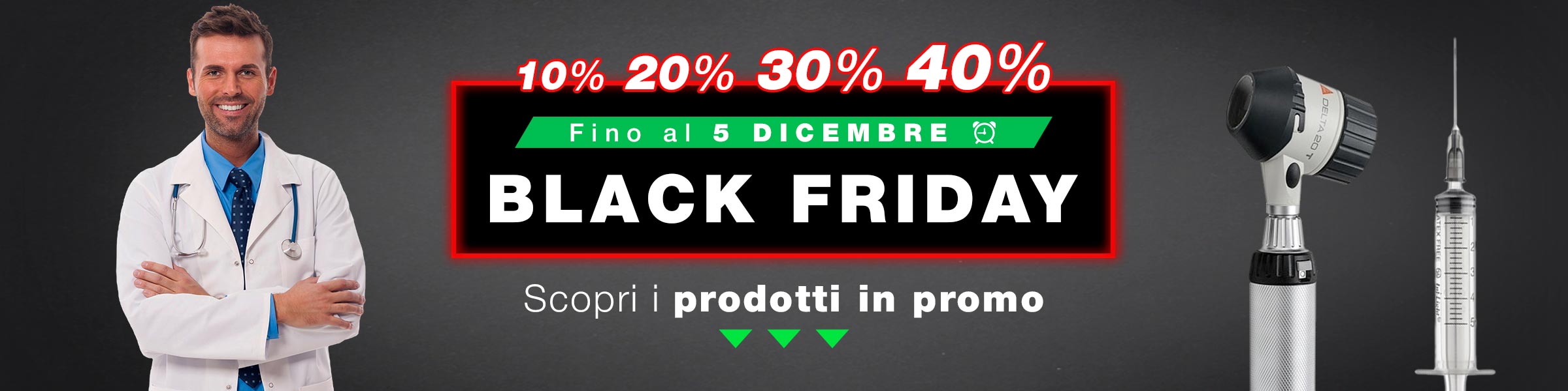 Banner Landing page Black friday 24 ultimi giorni