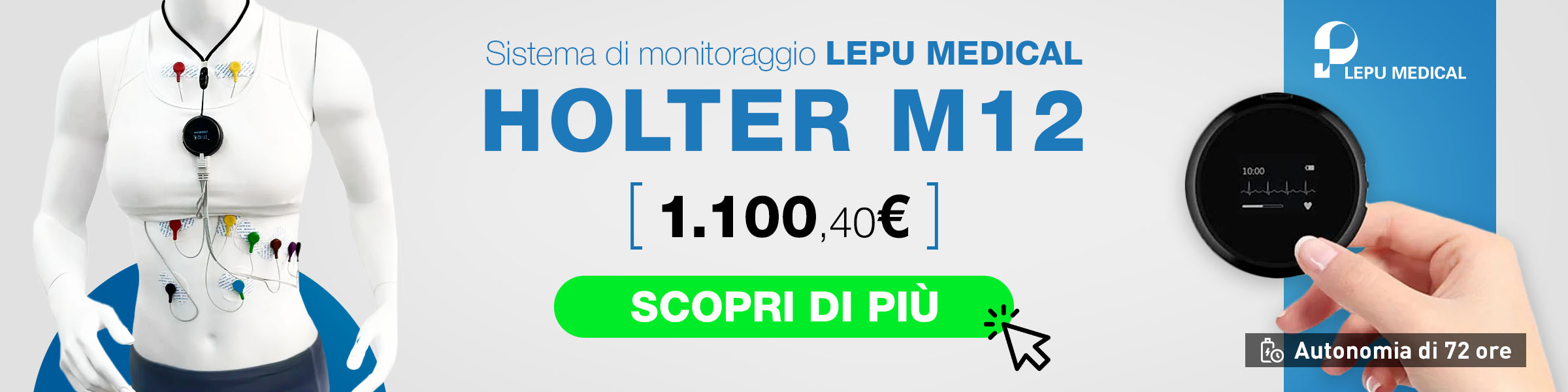 Banner Holter ECG LEPU M12
