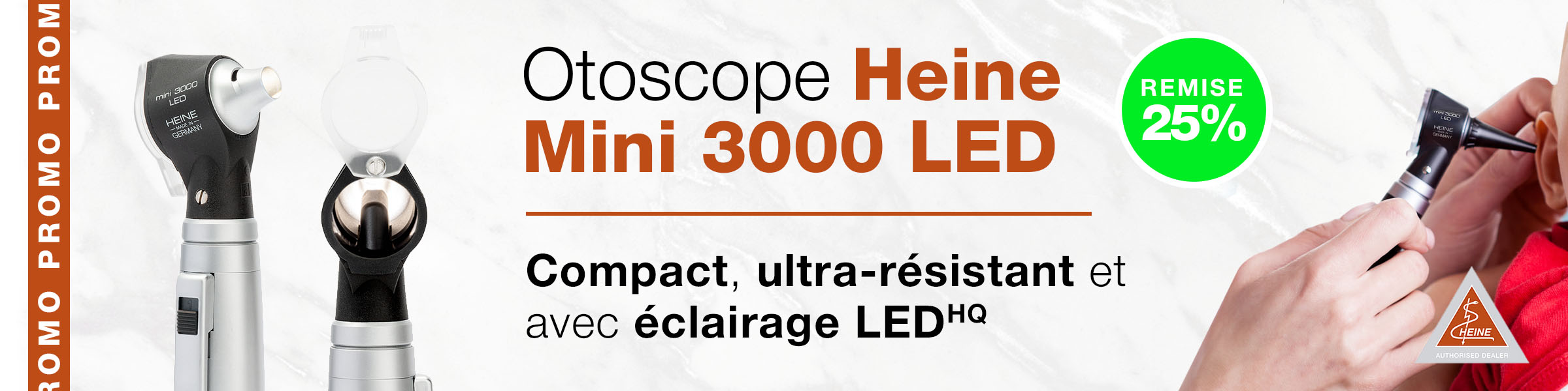 banner otoscopio heine mini 3000 led