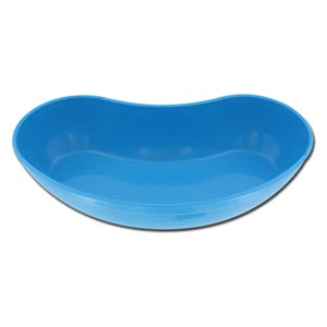 Bacinella reniforme in plastica, graduata, 250 × 98 × h 55 mm - 750 ml