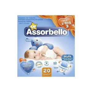 Assorbello Up Pannolini con adesivi Taglia 3 Midi 4/9 kg