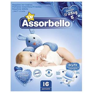 Assorbello Up Pannolini con adesivi Taglia 5 Junior 11/25 kg