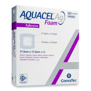 Aquacel Ag Foam Adhesive Medicazione in schiuma di poliuretano con ioni argento
