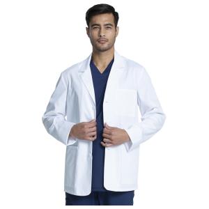 Cherokee Project Lab blouse courte pour homme de coton mélangé avec des boutons blanche