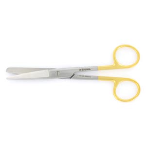 Forbici rette C.T. punte alterne - 14,5 cm