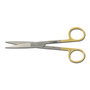 Forbici rette C.T. punte acute - 14,5 cm