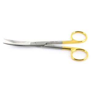 Tesoura curva C.T. pontas agudas - 14,5 cm