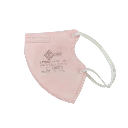 Mascherina FFP2 NR a 5 strati Comfymask Fit con elastici auricolari - rosa