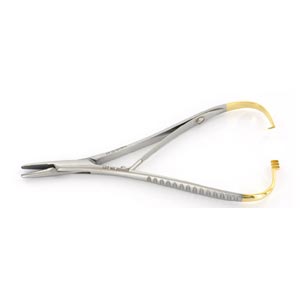 Porta agujas Mathieu de carburo de wolframio - 14 cm