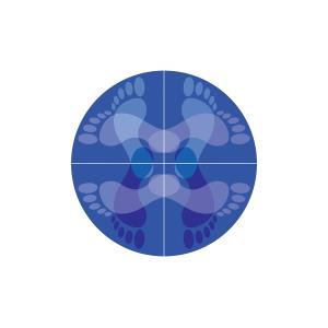 Adesivo posizione piedi per Total Posture 3.0