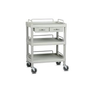 Carrello in ABS con 3 ripiani e 2 cassetti OK Farma2