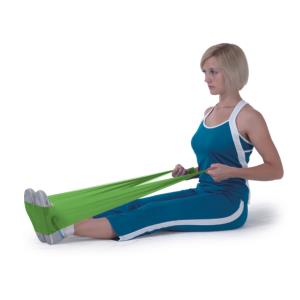 Elastic resistive band for exercise 1,5 m - green