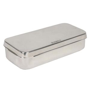 Scatola acciaio inox 20 × 10 × h 6 cm