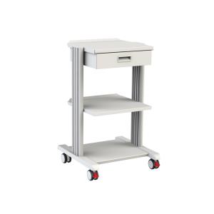 Carrello in alluminio Smart - 3 ripiani + cassetto