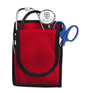 Estuche universal para instrumental médico - cordura - rojo