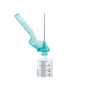 INJ-SAFE da 5 ml con ago montato e chiusura di sicurezza 22 G - 0,7 × 32 mm