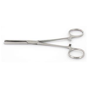 Pinza Kocher retta - 14 cm - 1×2 denti