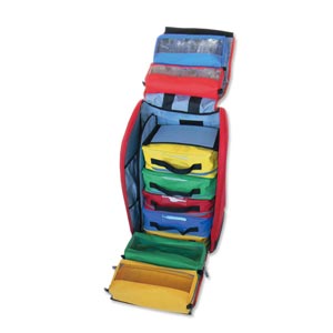 Mochila Ambulância em poliéster - vermelho