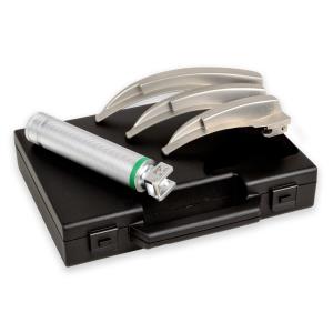 Juego de laringoscopio Maxlite F.O. LED para adulto de 2,5 V con 3 palas Mc-Intosh 2-3-4