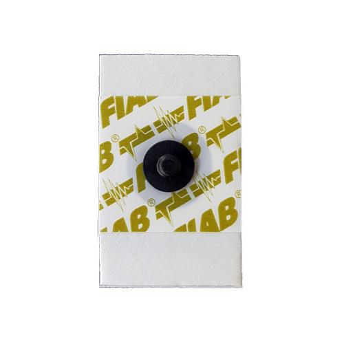 Eléctrodos ecg radiotransparentes descartáveis em PE Foam 28x44 mm com botão - gel sólido