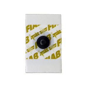 Elettrodi ECG radiotrasparenti monouso in PE Foam 28×44 mm a bottone - gel solido