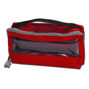 Bolsa pequeña E3 acolchada con ventana - Roja