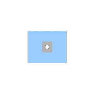 sterili in TNT con foro adesivo