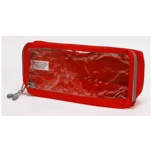 E4 - bag rectangular com janela Long - vermelho