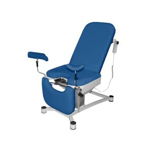 Poltrona ginecologica elettrica Maya con portarotolo - Blu