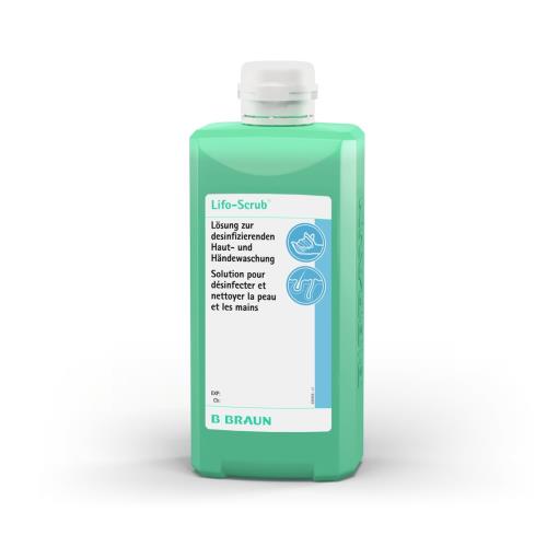 Desinfetante Lifo-Scrub com clorexidina para mãos e pele