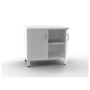 Móvel de base duplo com 2 portas - branco