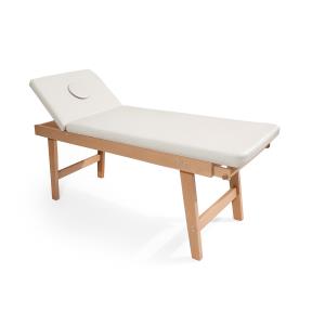 Wooden examination couch - with hole